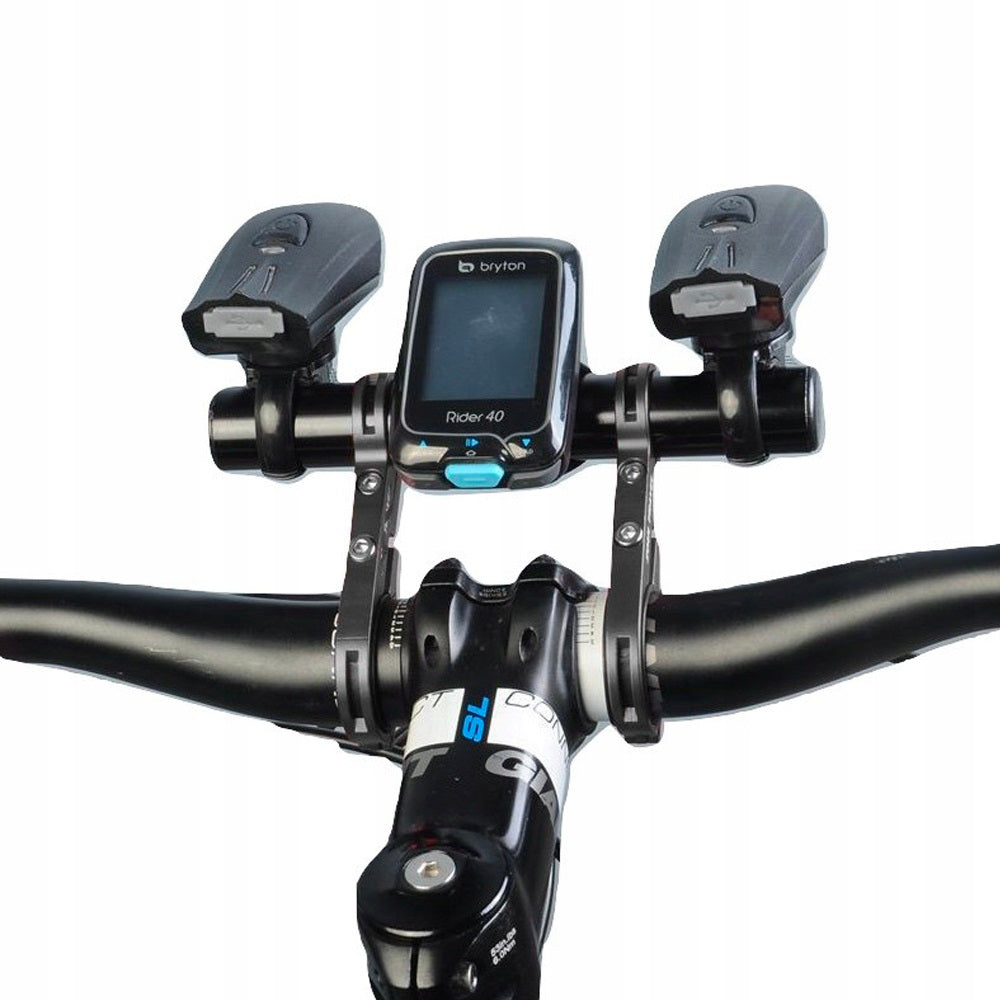 Bicycle handlebar extension additional handle| 20cm alu black | (ZR65) Model ZR65