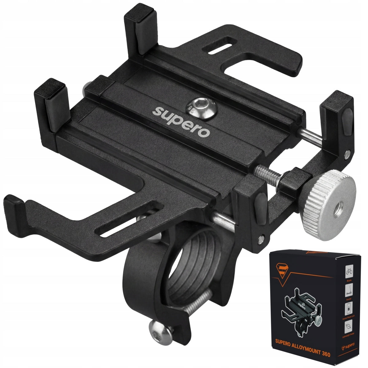 Bicycle handlebar holder phone from 55mm to 95mm aluminum for bike