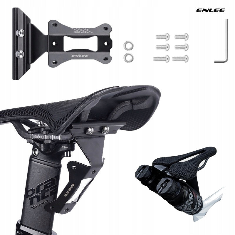 Bicycle holder steel two water bottle baskets mounted under the saddle Enlee Brand enlee