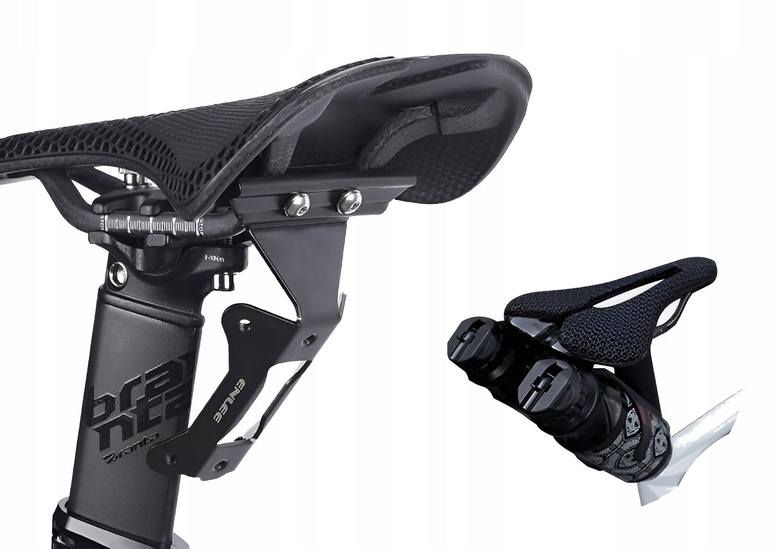 Bicycle holder steel two water bottle baskets mounted under the saddle Enlee Manufacturer code E2522
