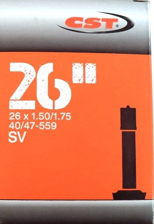 Bicycle inner tube CST 26 x 1,50/1,75 SV/AV Valve length (mm) 40