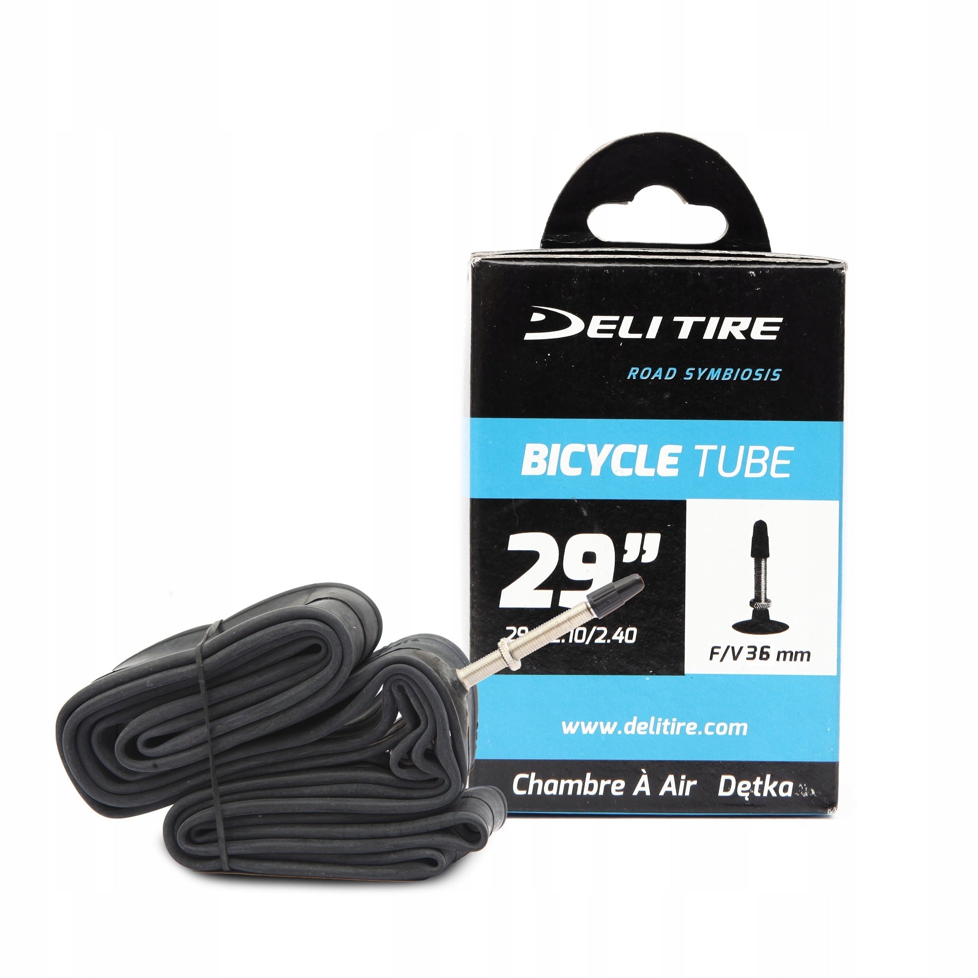 Bicycle inner tube DELI TIRE 29x2.10/2.40 FV 36 MM BOX