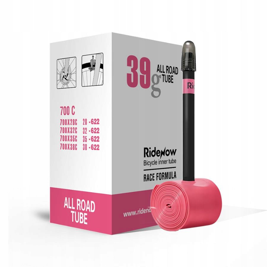Bicycle inner tube RideNow TPU Allroad 700x28/38C SV Presta 65mm
