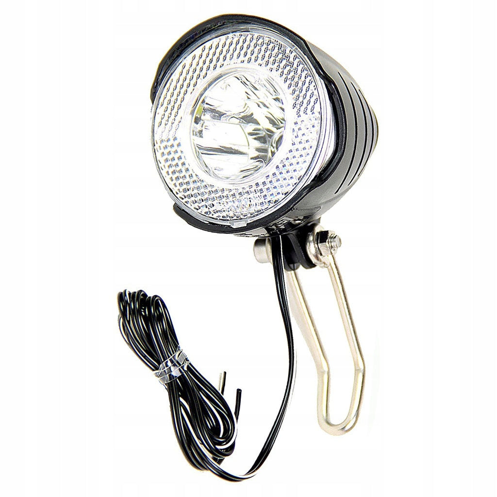 Bicycle lamp front light for DYNAMO mounted on fork Power supply dynamo in the hub
