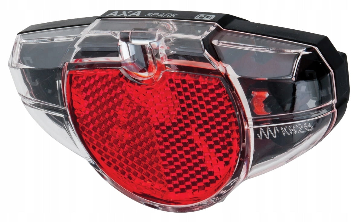Bicycle lighting AXA Spark Steady 30 lm generator in hub Color red