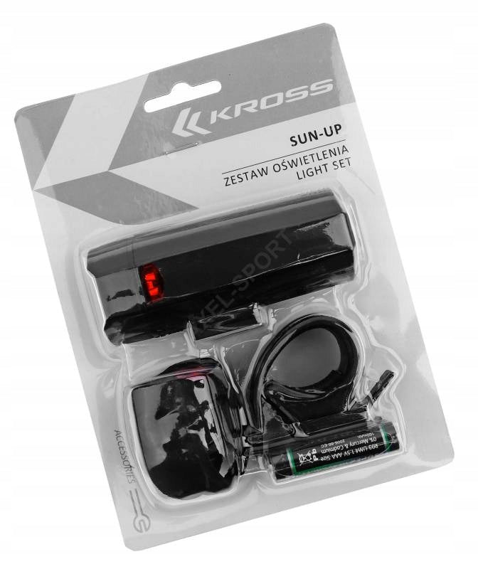 Bicycle lighting Kross Sun-Up Set 40 lm battery Kind set