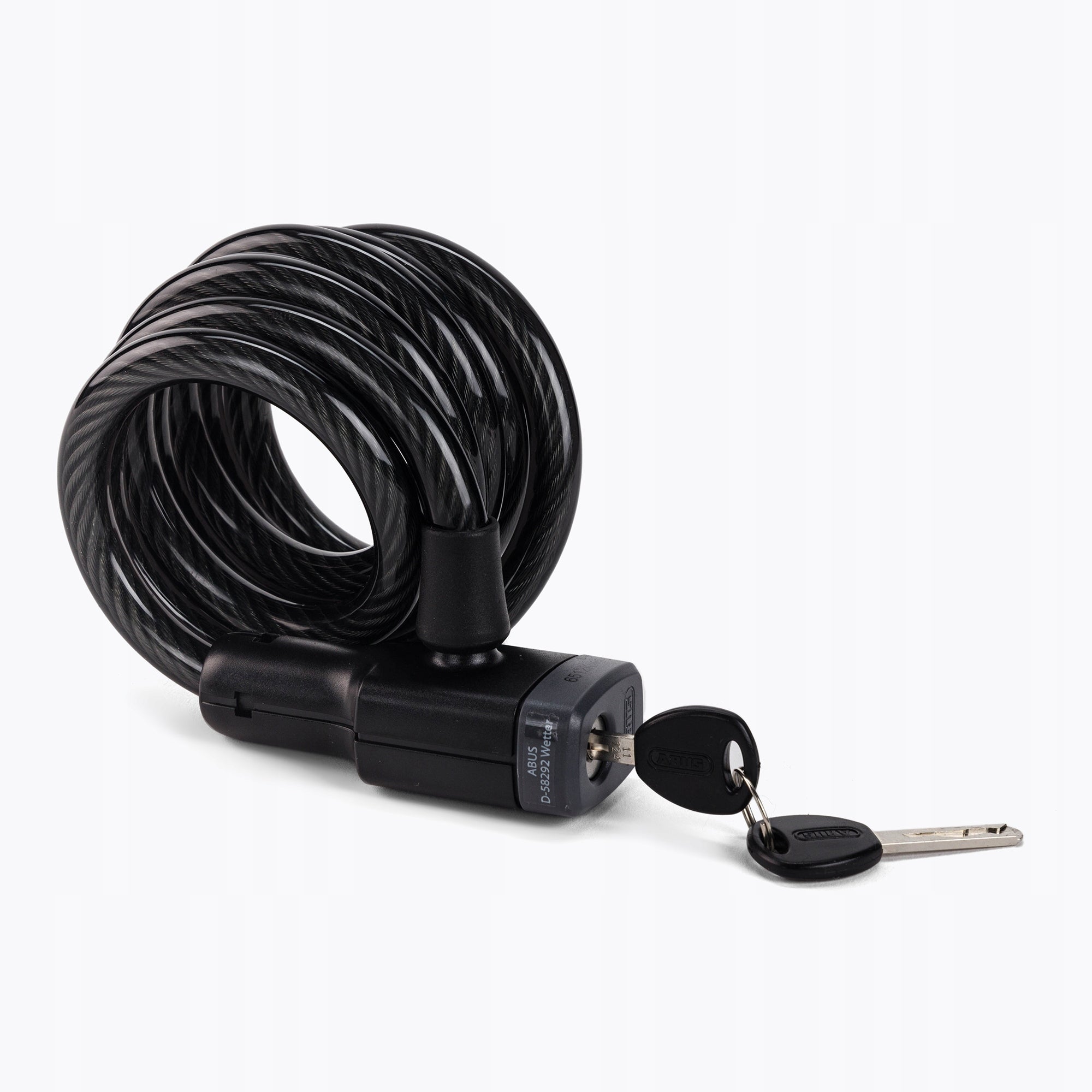 Bicycle lock ABUS 6512K/180 black 1.2 x 180 Brand Abus
