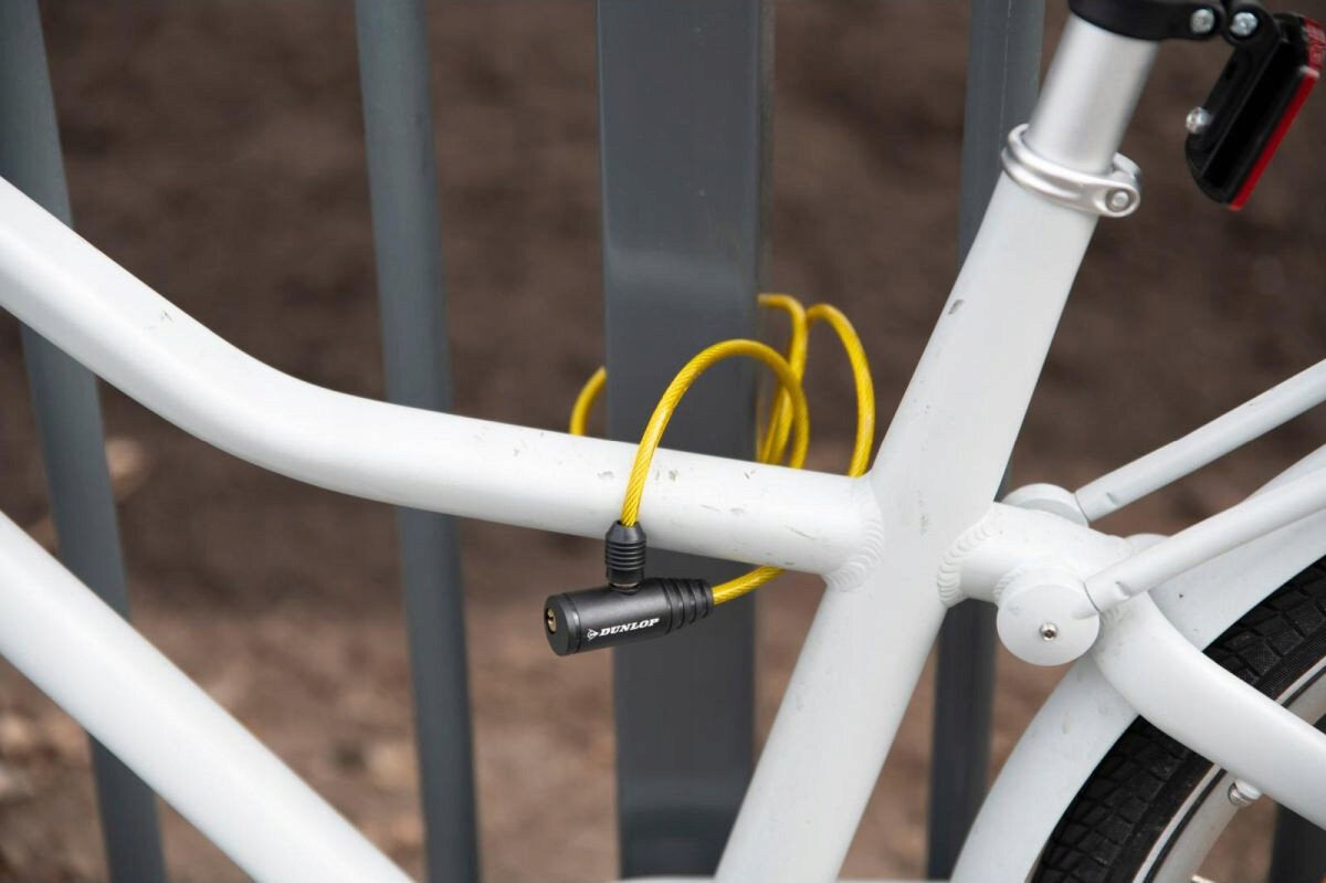 Bicycle lock DUNLOP 2082585 Cable Yellow Weight 113 g