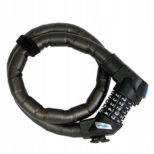 Bicycle lock Fischer 85860 chain cipher 90 cm black