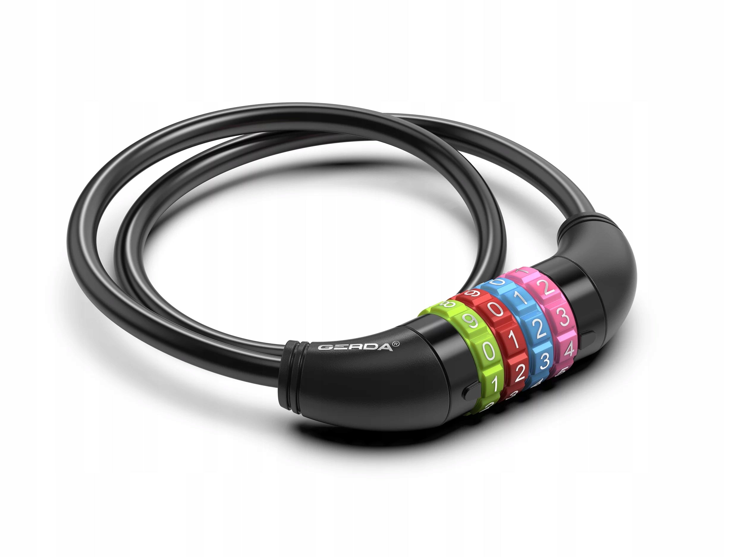 Bicycle lock GERDA BABY COMBO FLEX 650/8C Black Universal