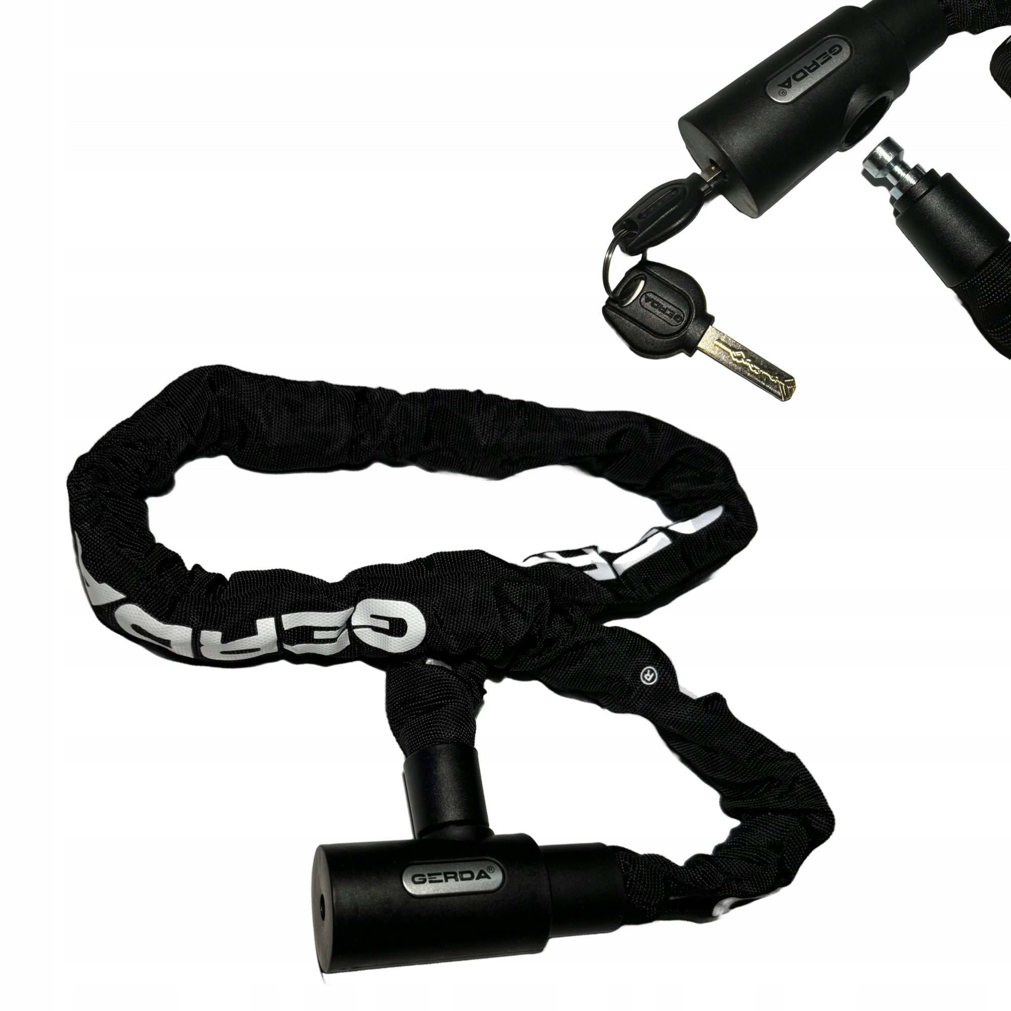 Bicycle lock GERDA CONTRA 1200/8V chain bicycle security Brand Gerda
