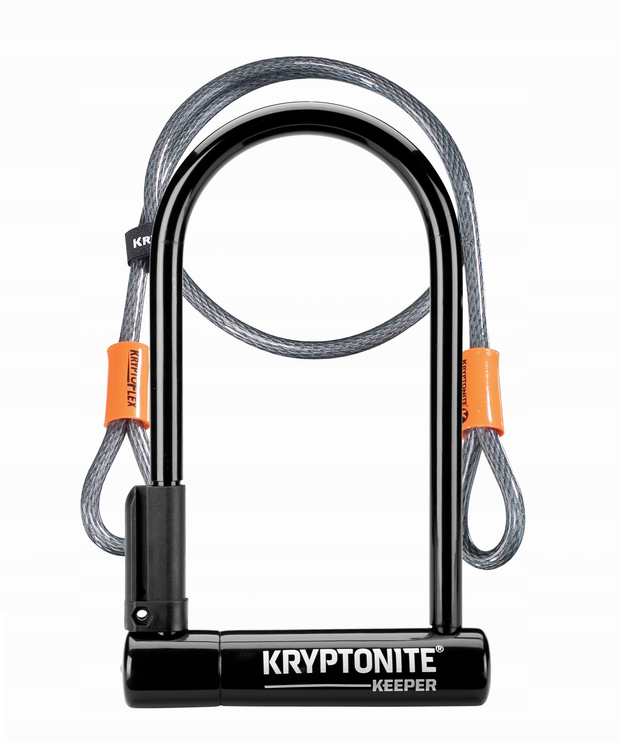 Bicycle lock Kryptonite U-Lock Keeper 12 Standard + KryptoFlex