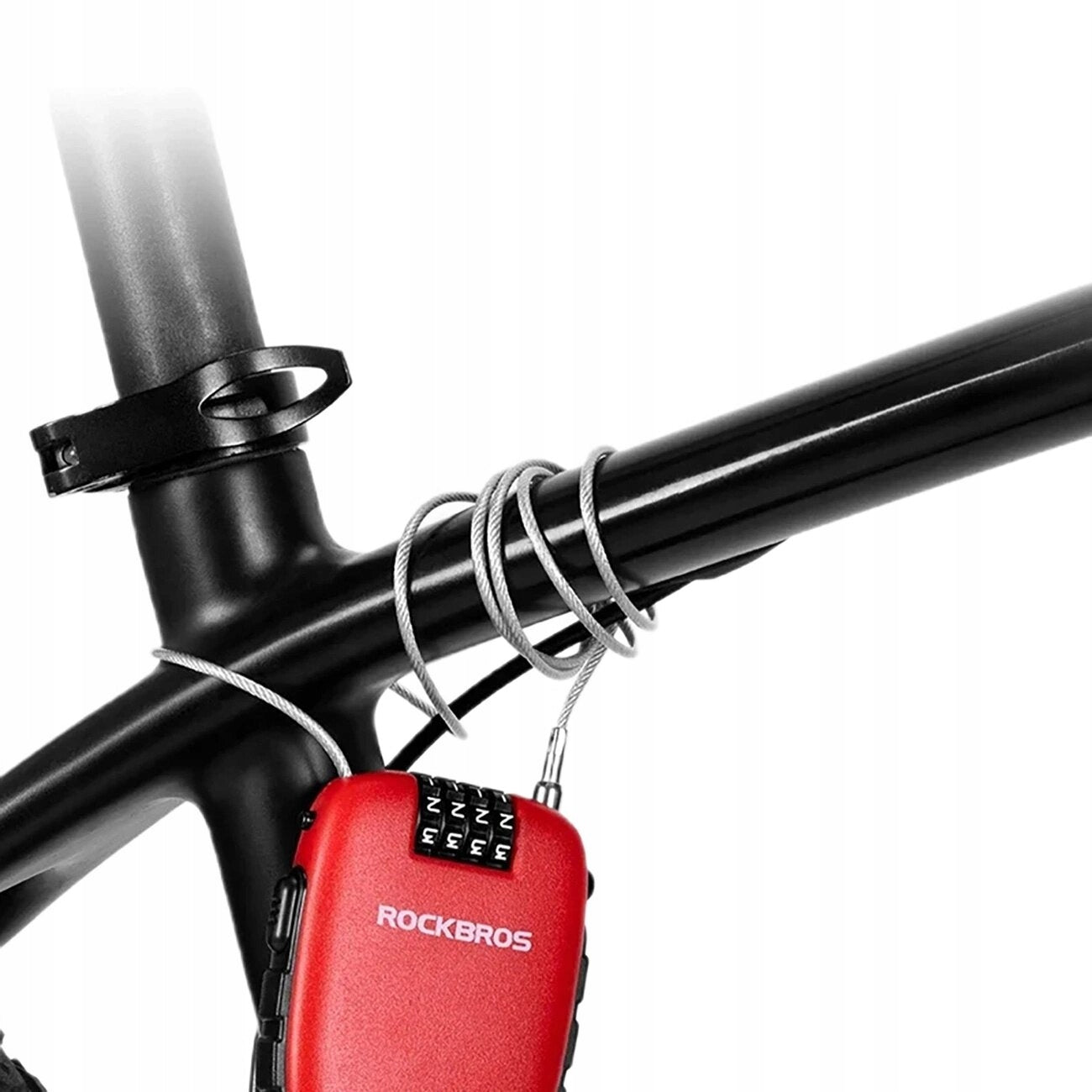 Bicycle lock ROCKBROS 32420981001 Cable Red Kind folding lock