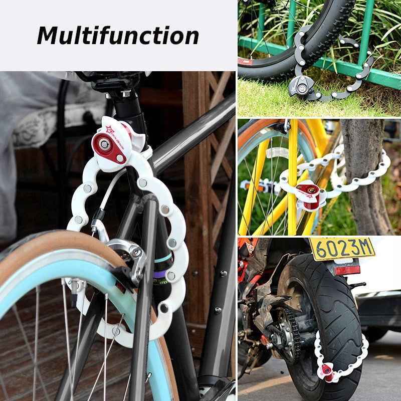 Bicycle lock ROCKBROS key lock black Weight 630 g