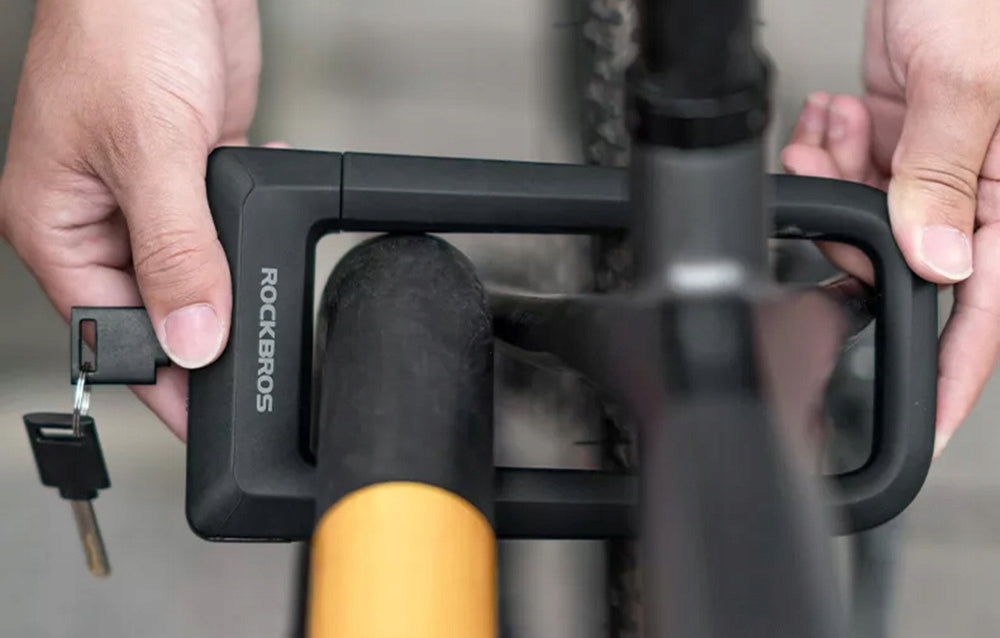 Bicycle lock Rockbros RKS626-BK double lock Weight 805 g