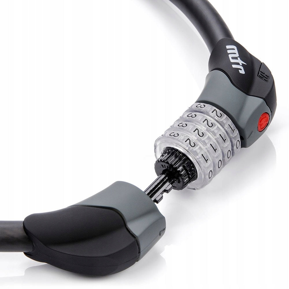 Bicycle lock cable combination security lock for code Meteor 80 cm Length 80 cm
