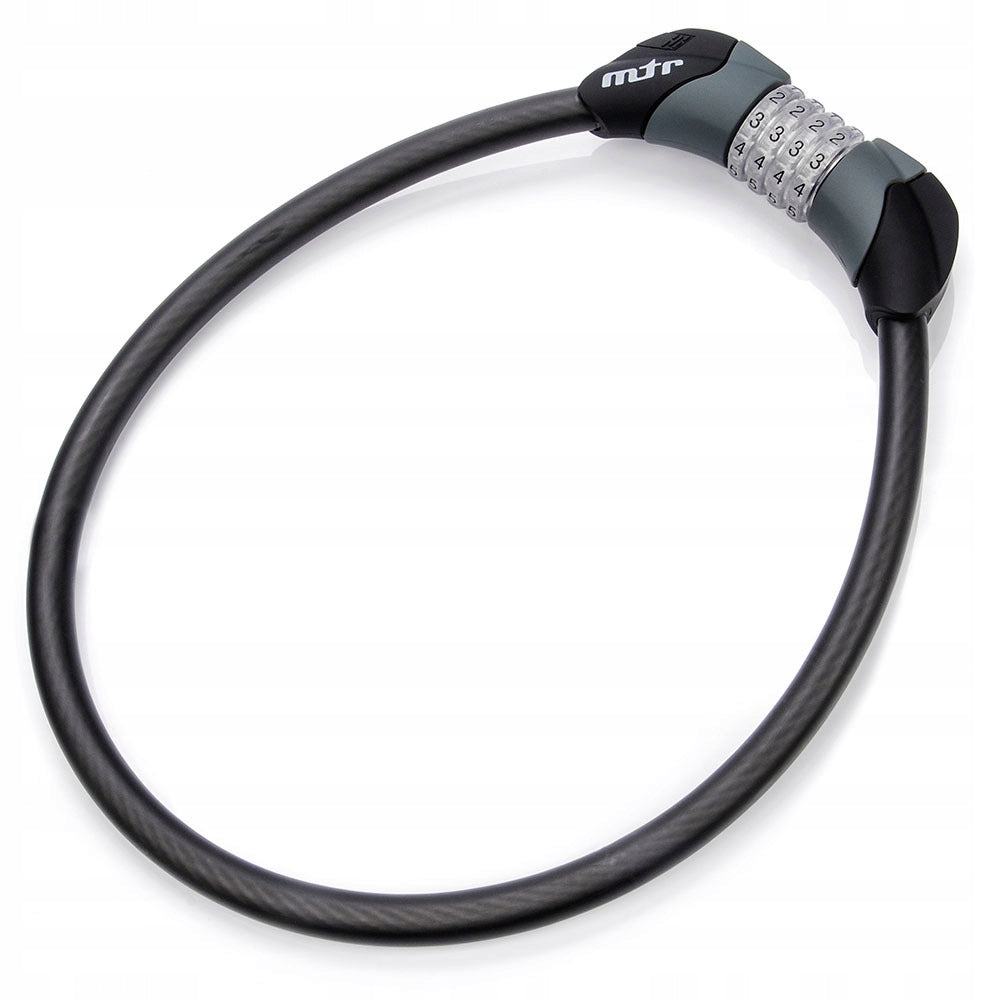 Bicycle lock cable combination security lock for code Meteor 80 cm Weight 400 g