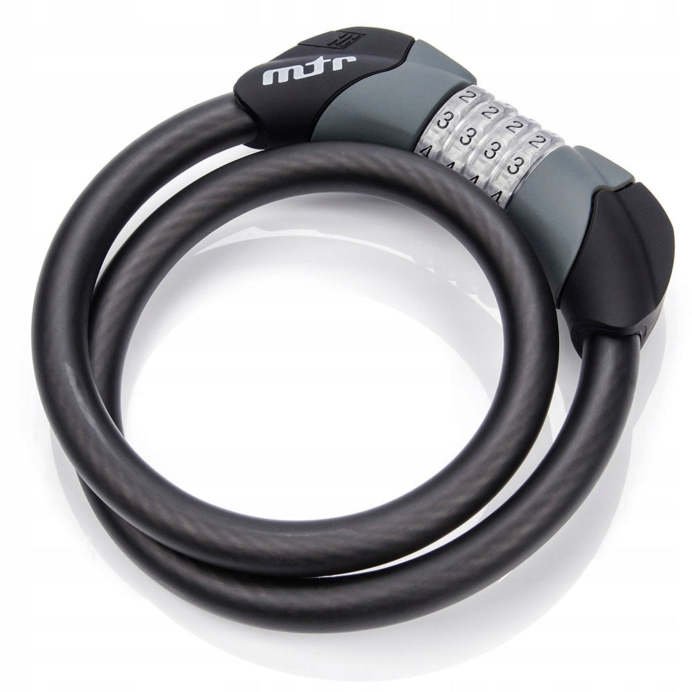 Bicycle lock cable combination security lock for code Meteor 80 cm