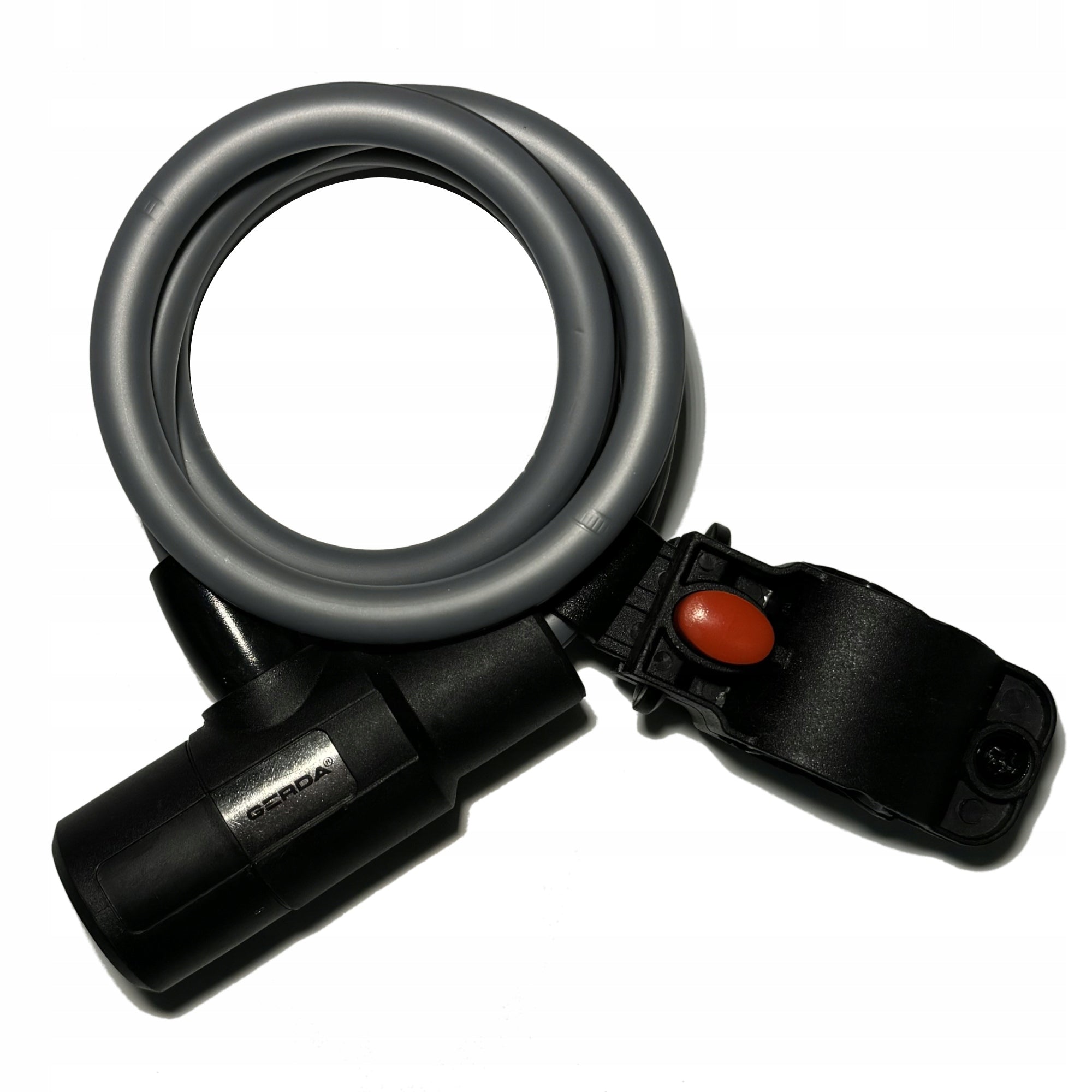 Bicycle lock cable key GERDA GREY FLEX 1000/10V Warranty Freebie Color gray