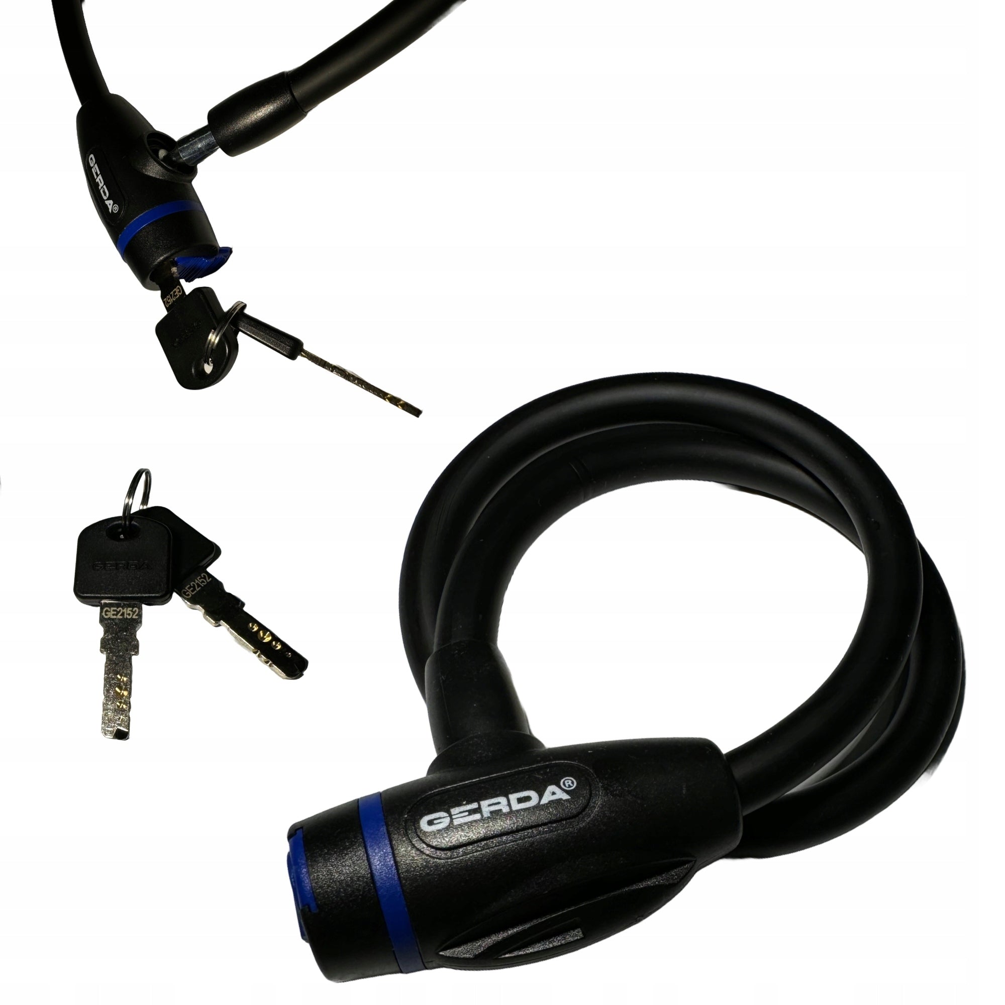 Bicycle lock cable with key GERDA FLEX 650/12T FREEBIE Manufacturer code 0SFL0065012.06T2XP
