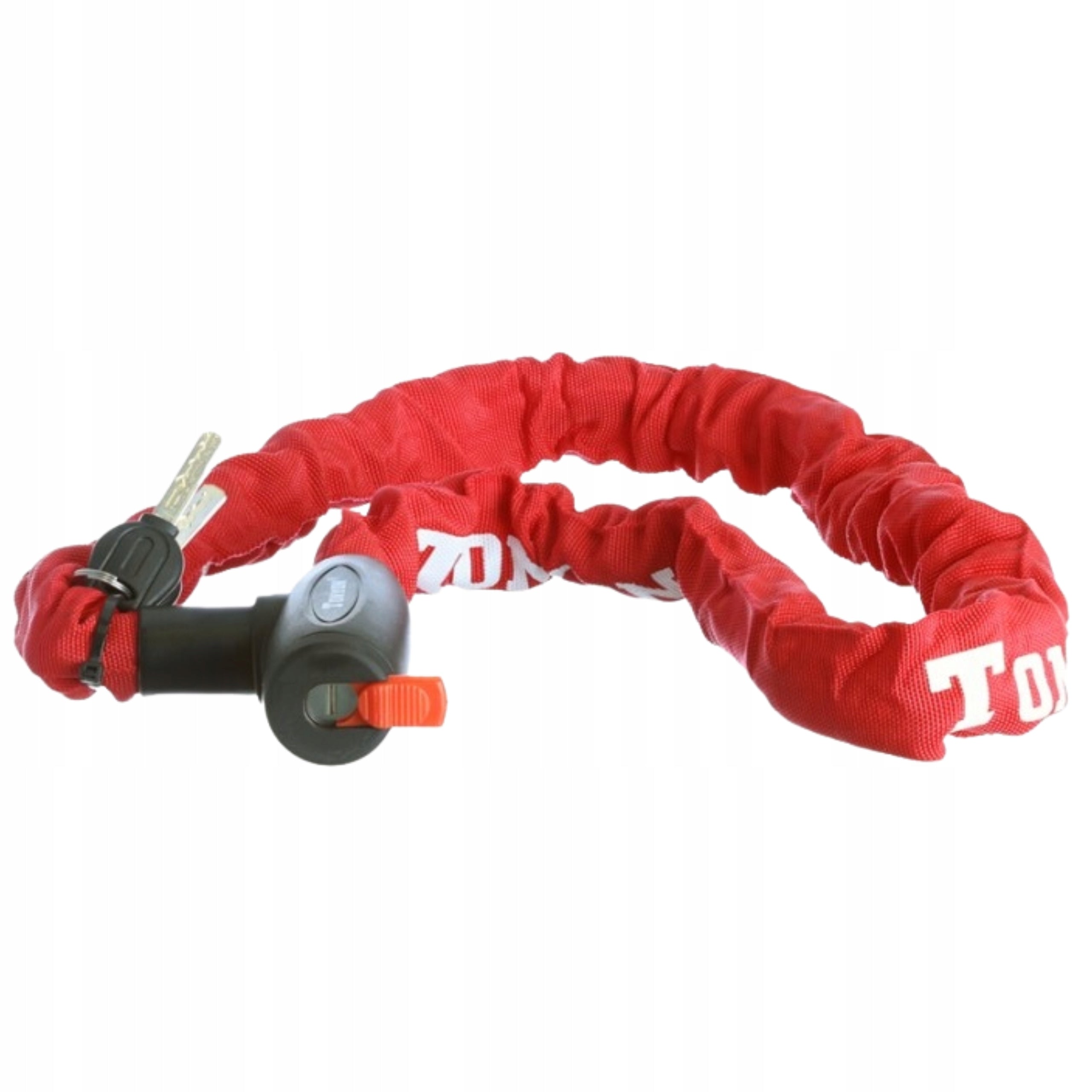 Bicycle lock chain 8x1200 for key for scooter gate red cover