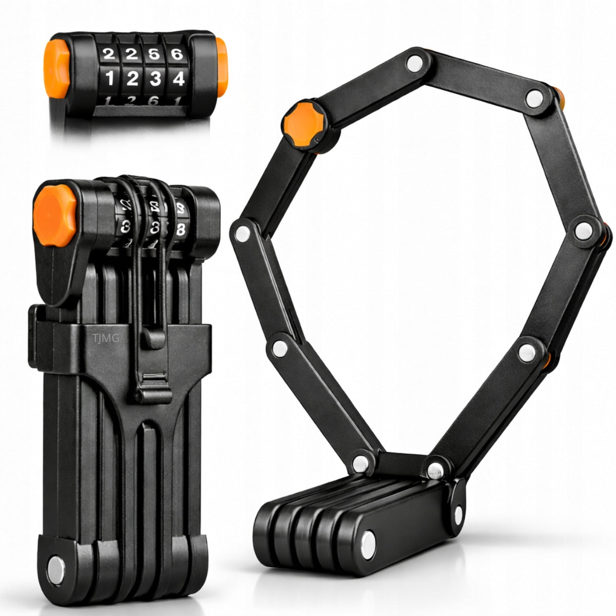 Bicycle lock folding TJMG combination lock code clasp for bike Packaging status original
