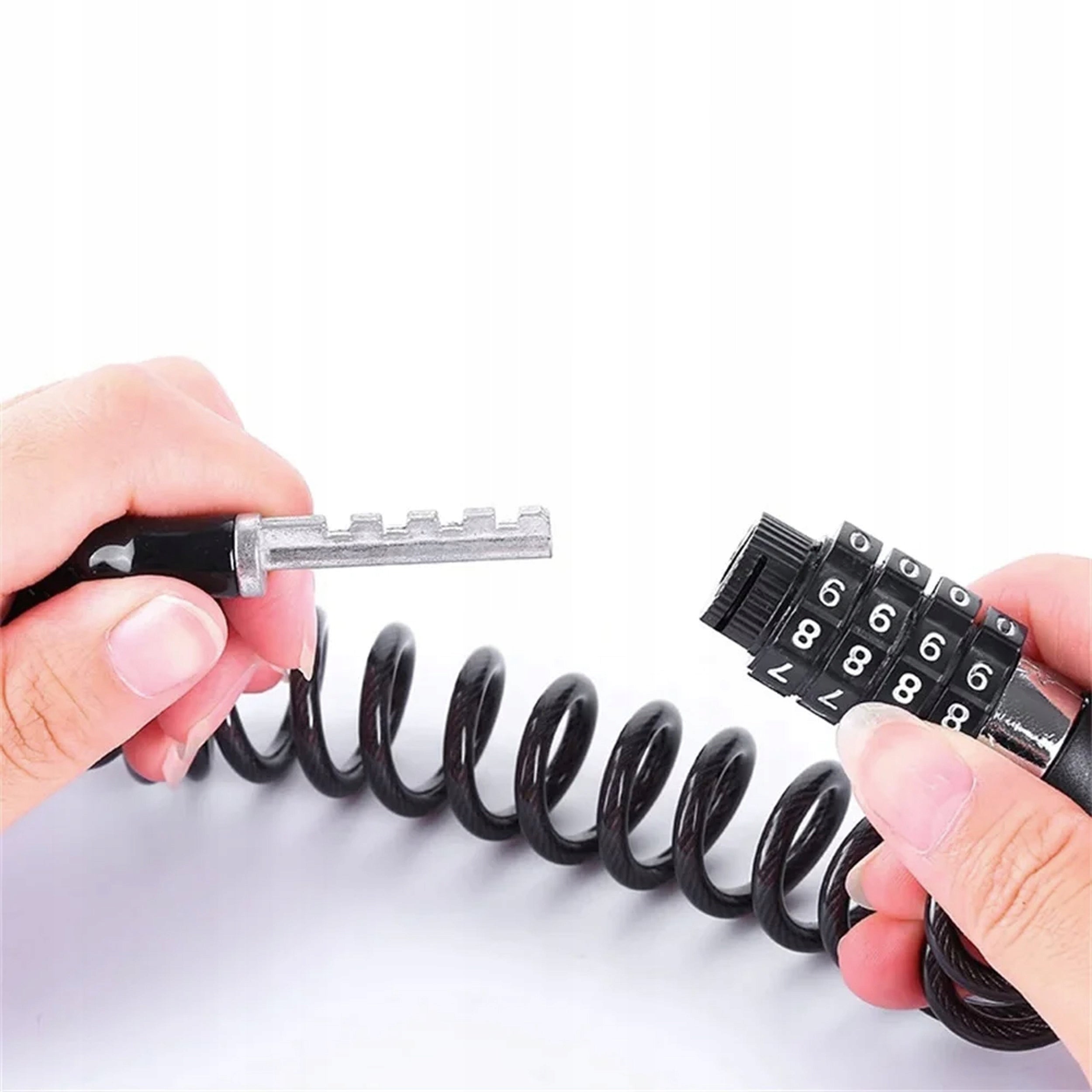 Bicycle lock for bicycle chain cord for code cipher 130cm Brand Strado