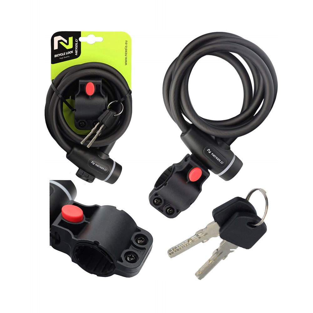 Bicycle lock for bicycle key lock for bicycle spiral