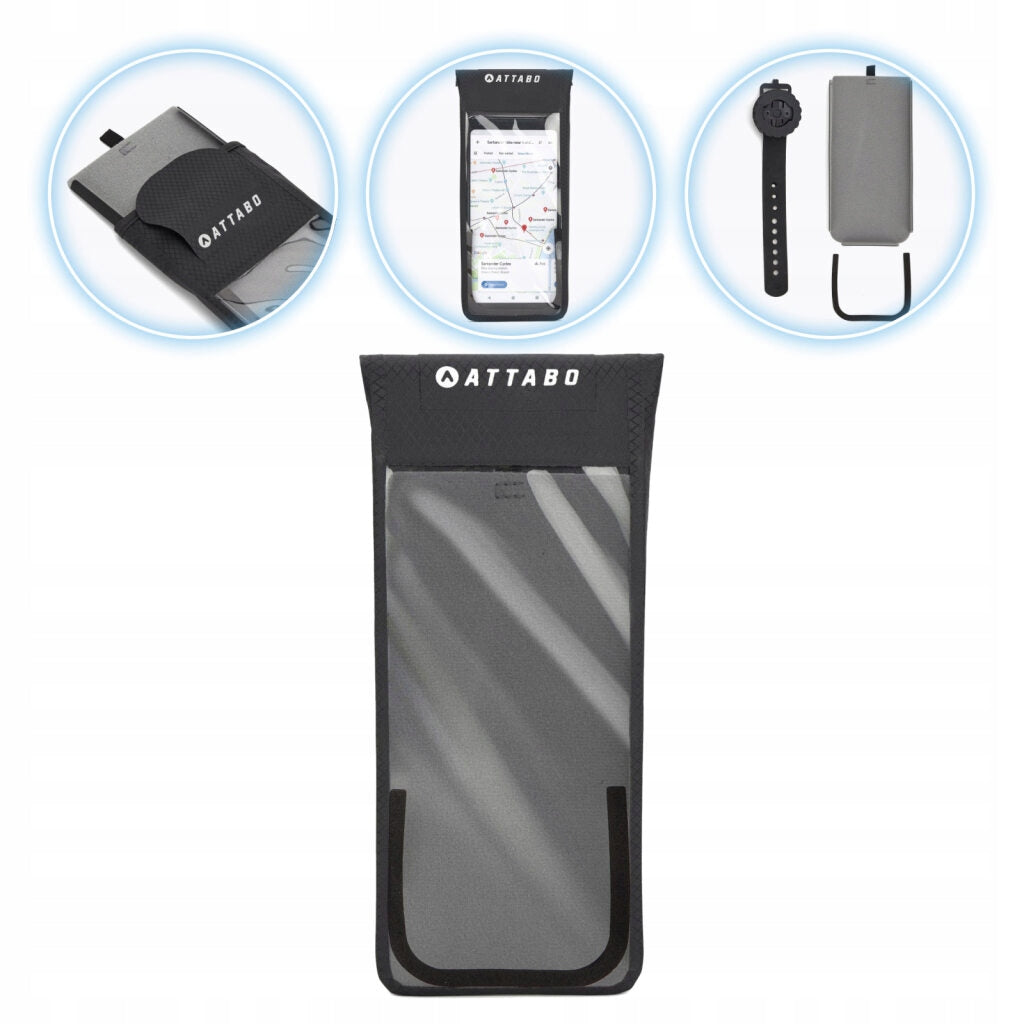Bicycle phone holder ATTABO Guard IPX4 black OS
