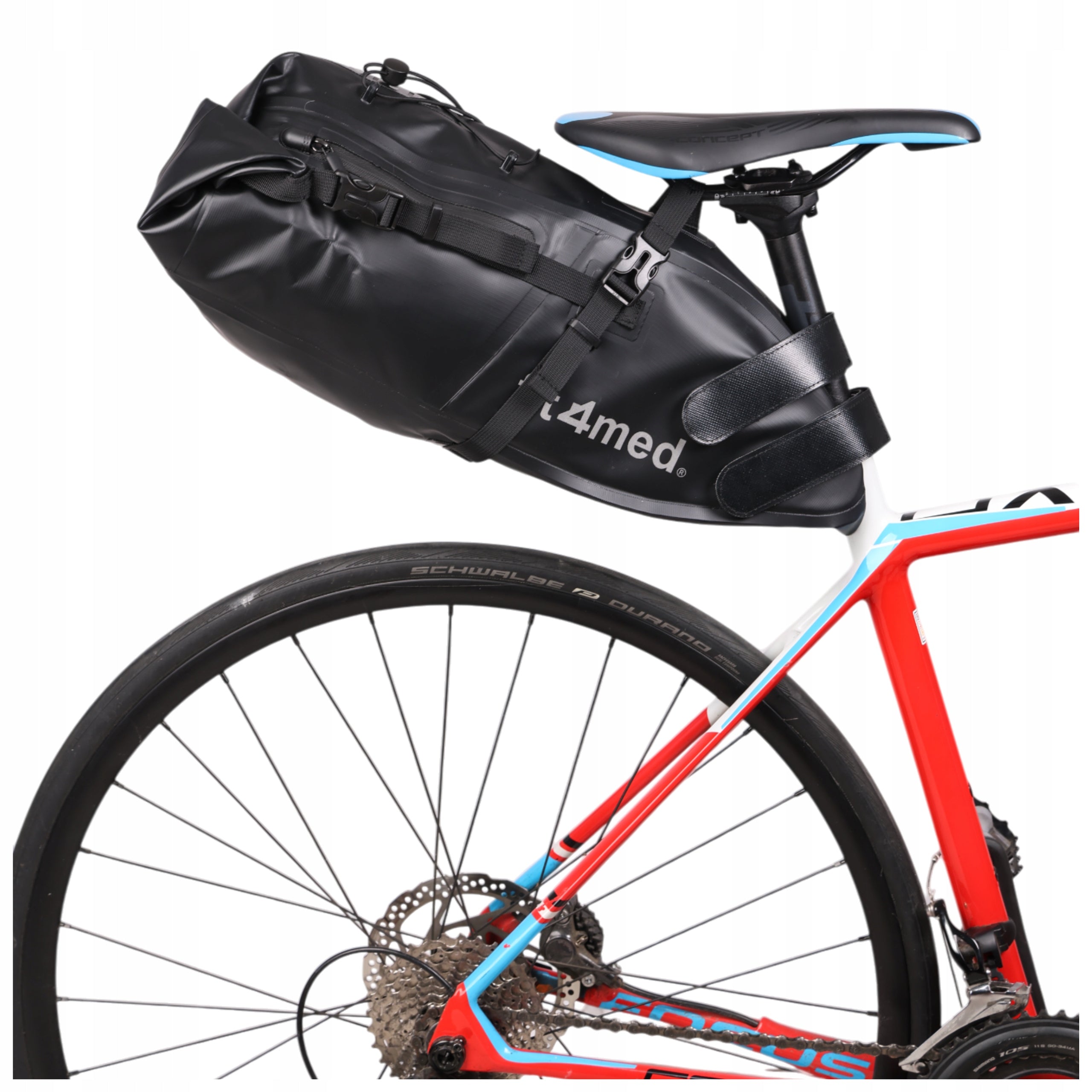 Bicycle pouch 6-13L waterproof fold-out bag with reflectors and handle Manufacturer code SAKWA ROWEROWA PODSIODŁOWA FIT-1438