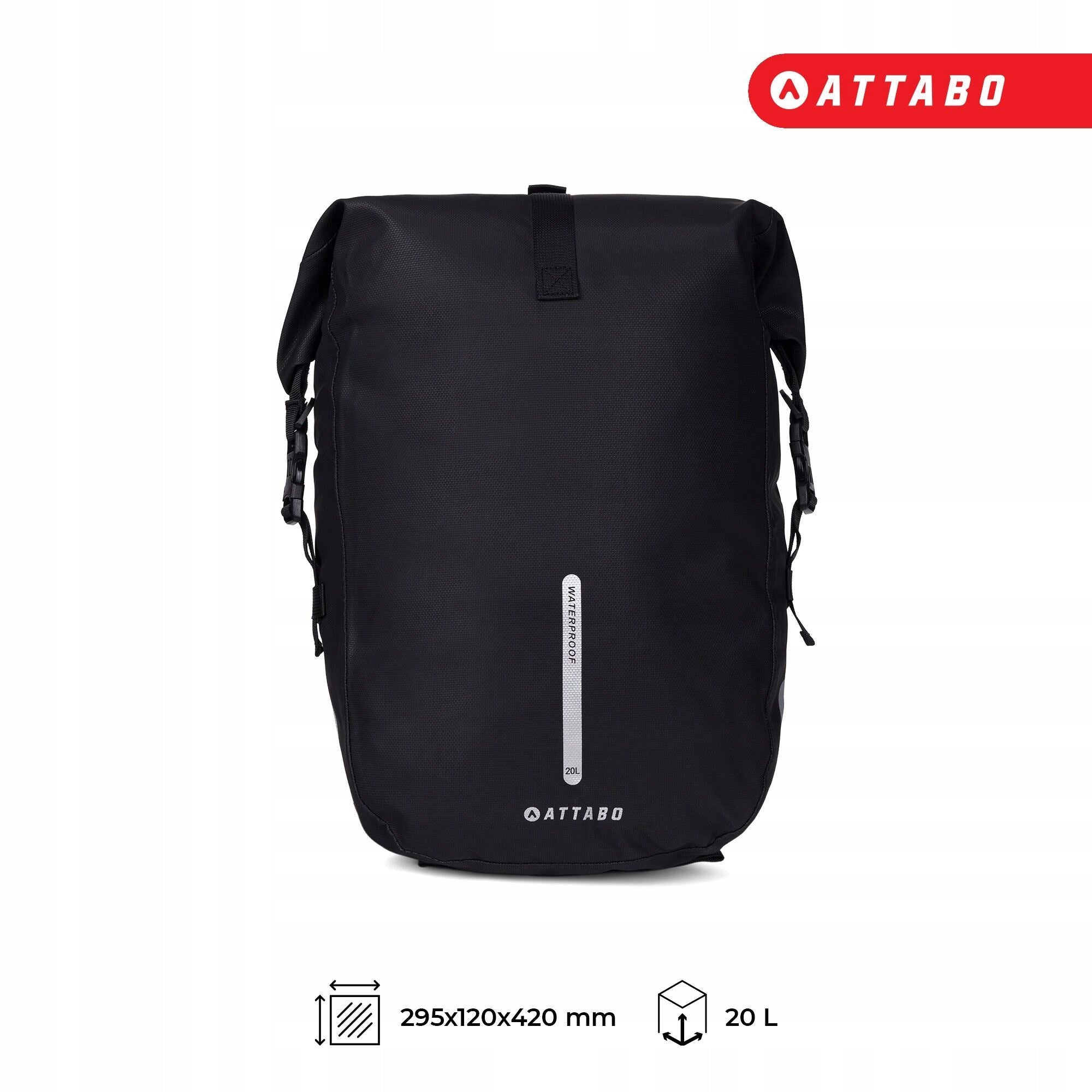 Bicycle pouch ATTABO APB-295 20 l black Manufacturer code APB-295