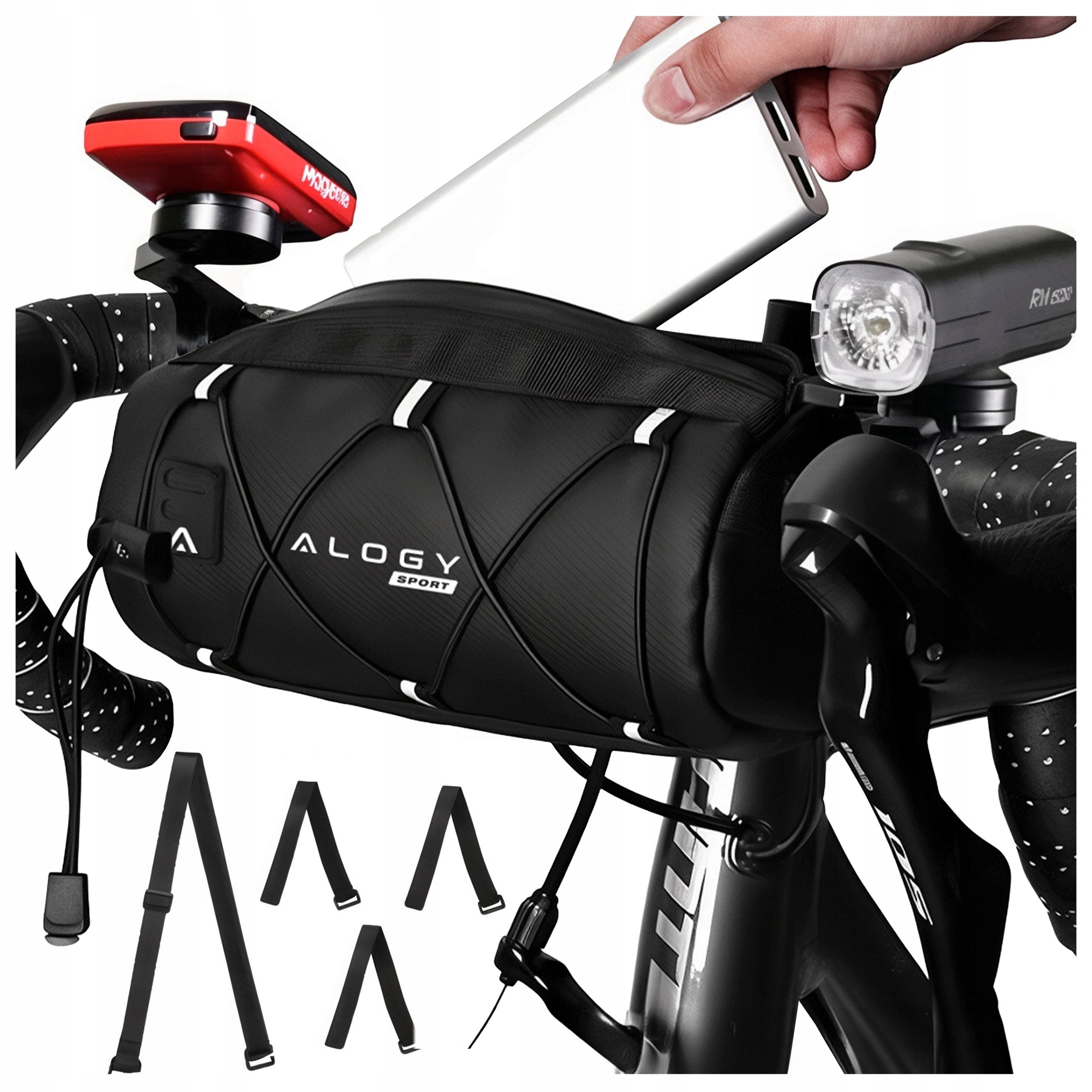 Bicycle pouch bike holder handlebar shoulder bag phone pouch