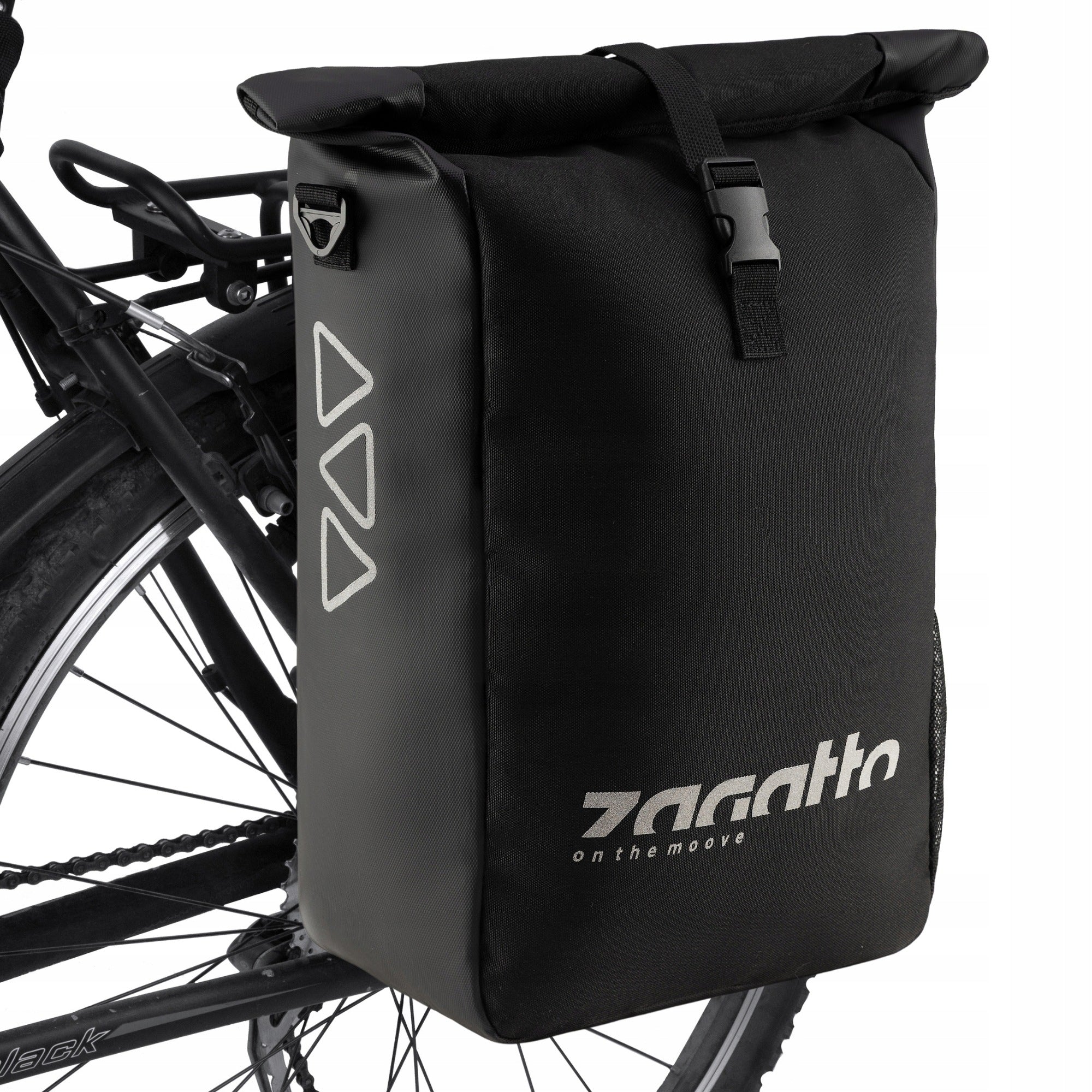 Bicycle pouch for rack waterproof side rear roomy large ZAGATTO