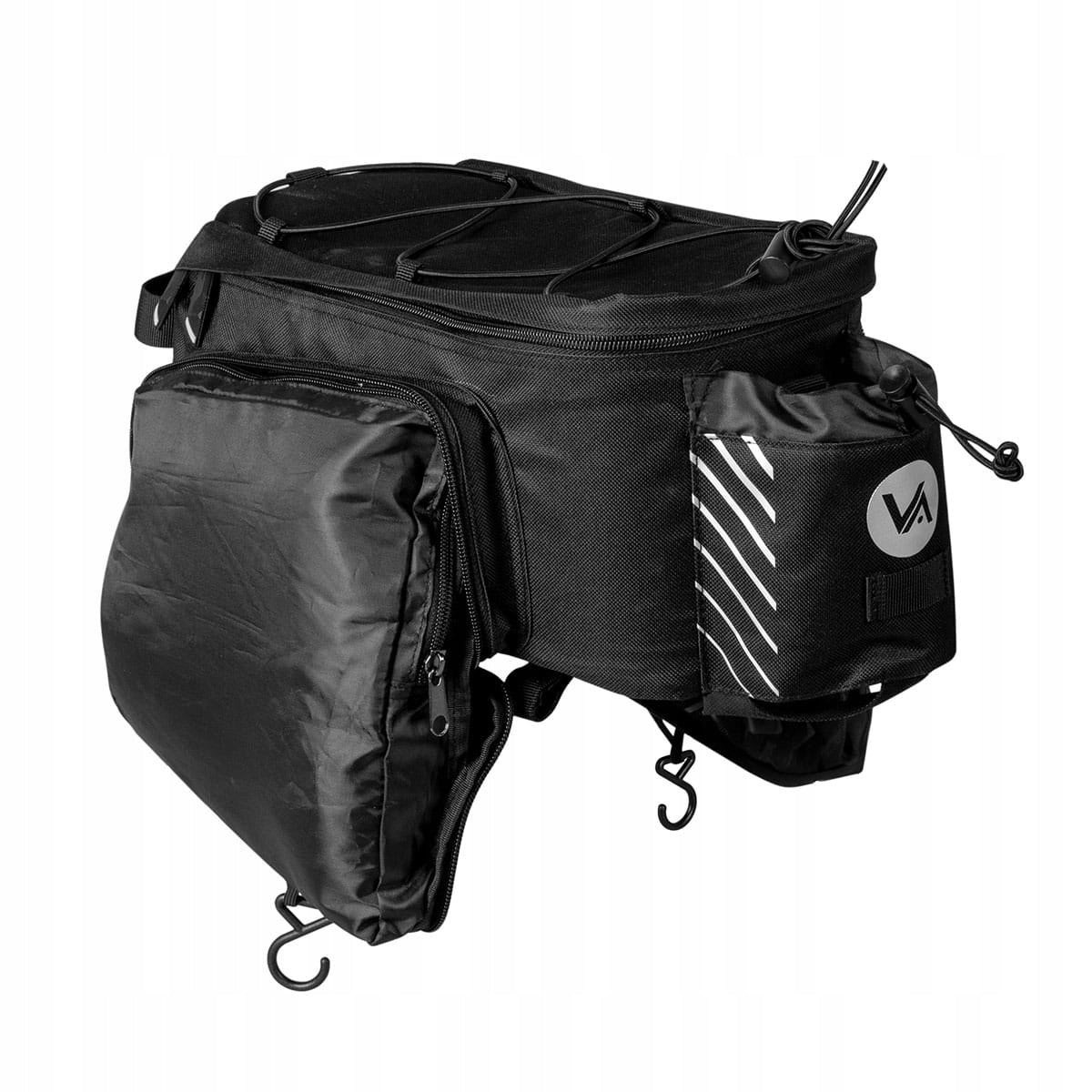 Bicycle pouch rear rack bag for bicycle, Vayox VA0171 12 litres Color black