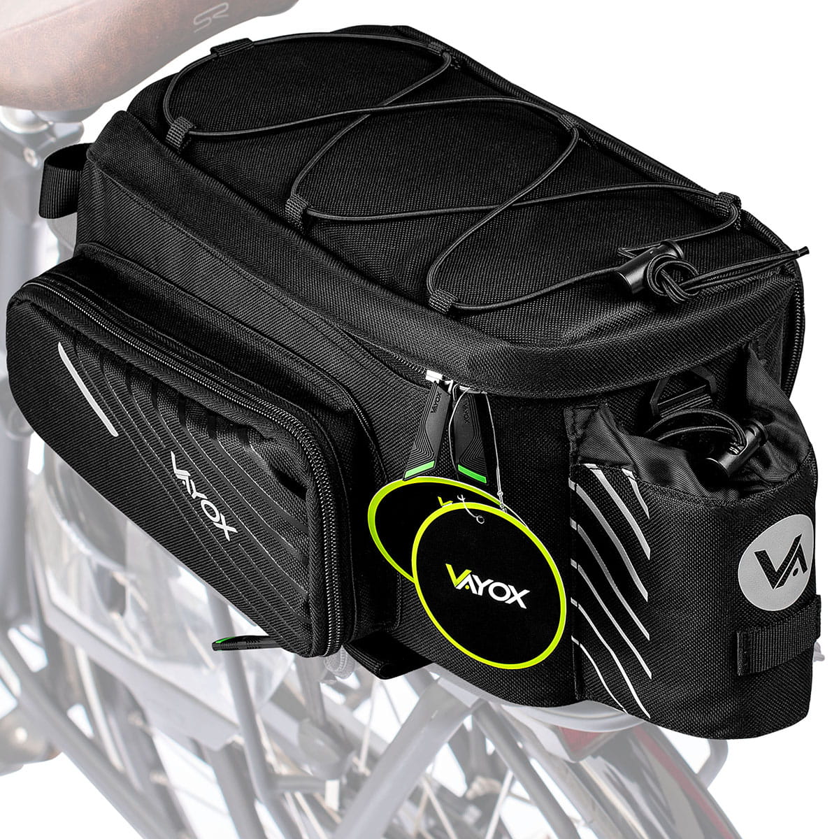 Bicycle pouch rear rack bag for bicycle, Vayox VA0171 12 litres