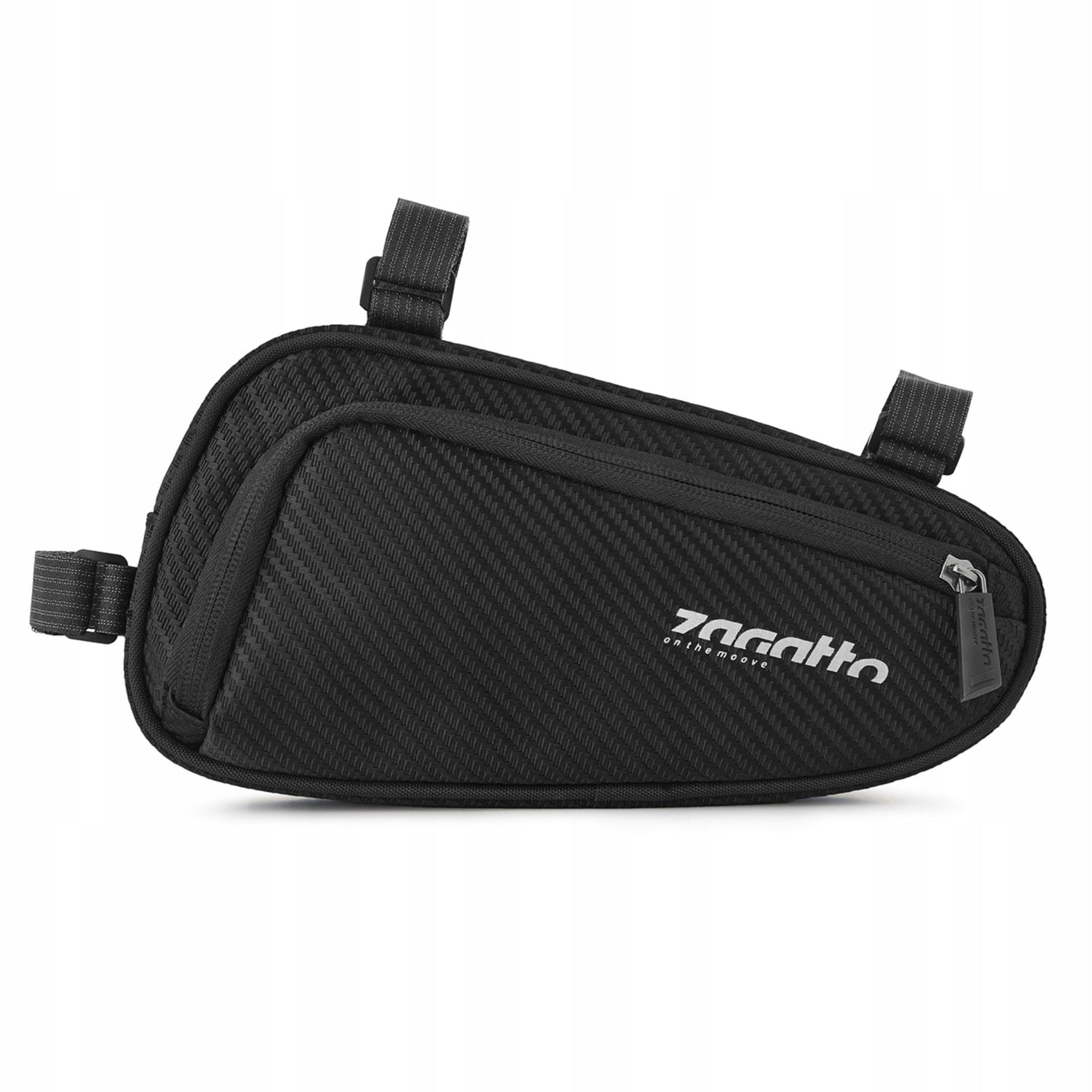 Bicycle pouch under the frame bicycle pouch roomy waterproof 2L ZAGATTO Color black