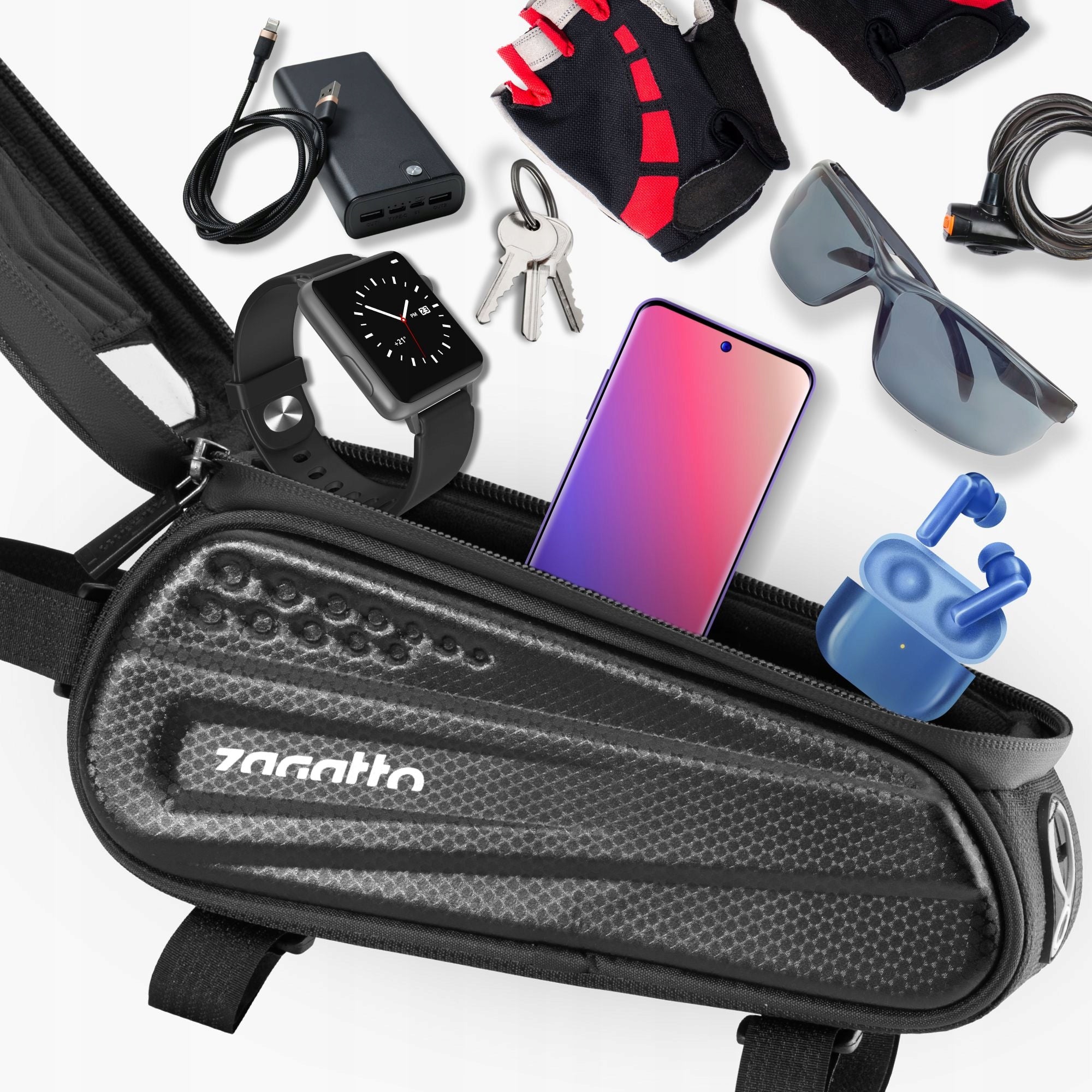 Bicycle pouch waterproof for phone frame bag bicycle pouch ZAGATTO Model ZG963