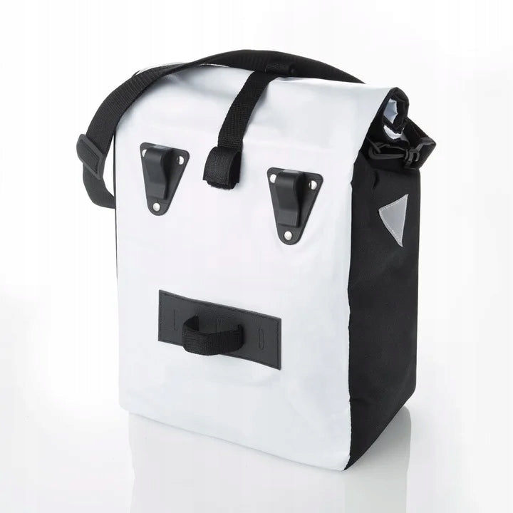 Bicycle pouch waterproof pouch for rear rack capacious ZAGATTO Color white