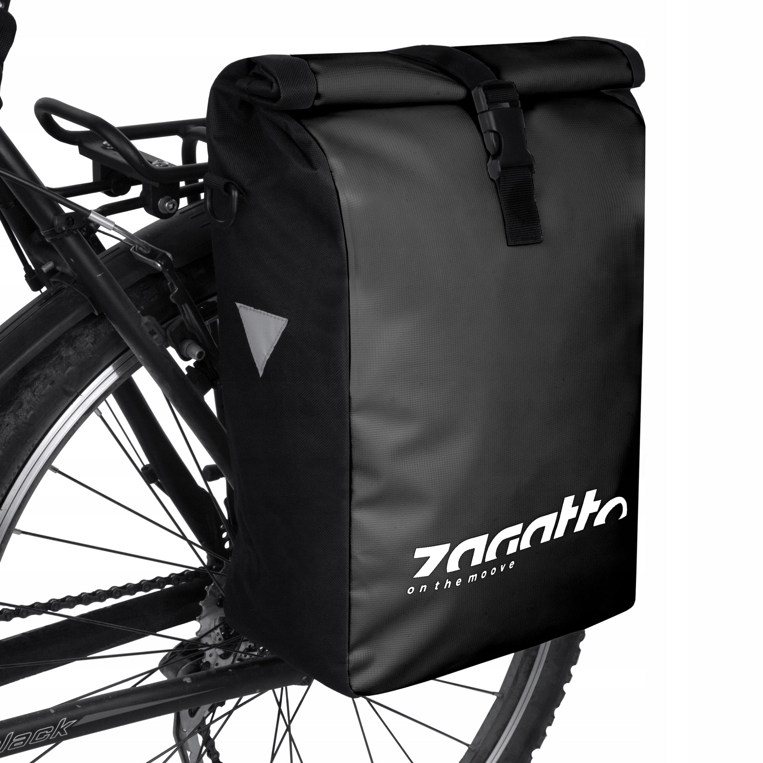 Bicycle pouch waterproof pouch for rear rack capacious ZAGATTO