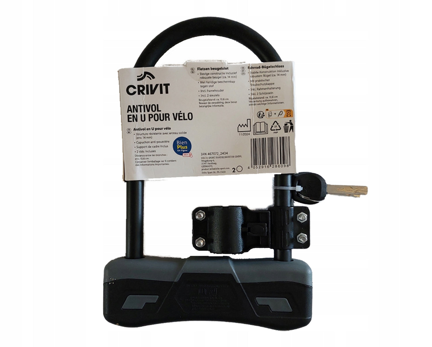 Bicycle protection U-lock Crivit u-lock Brand Crivit