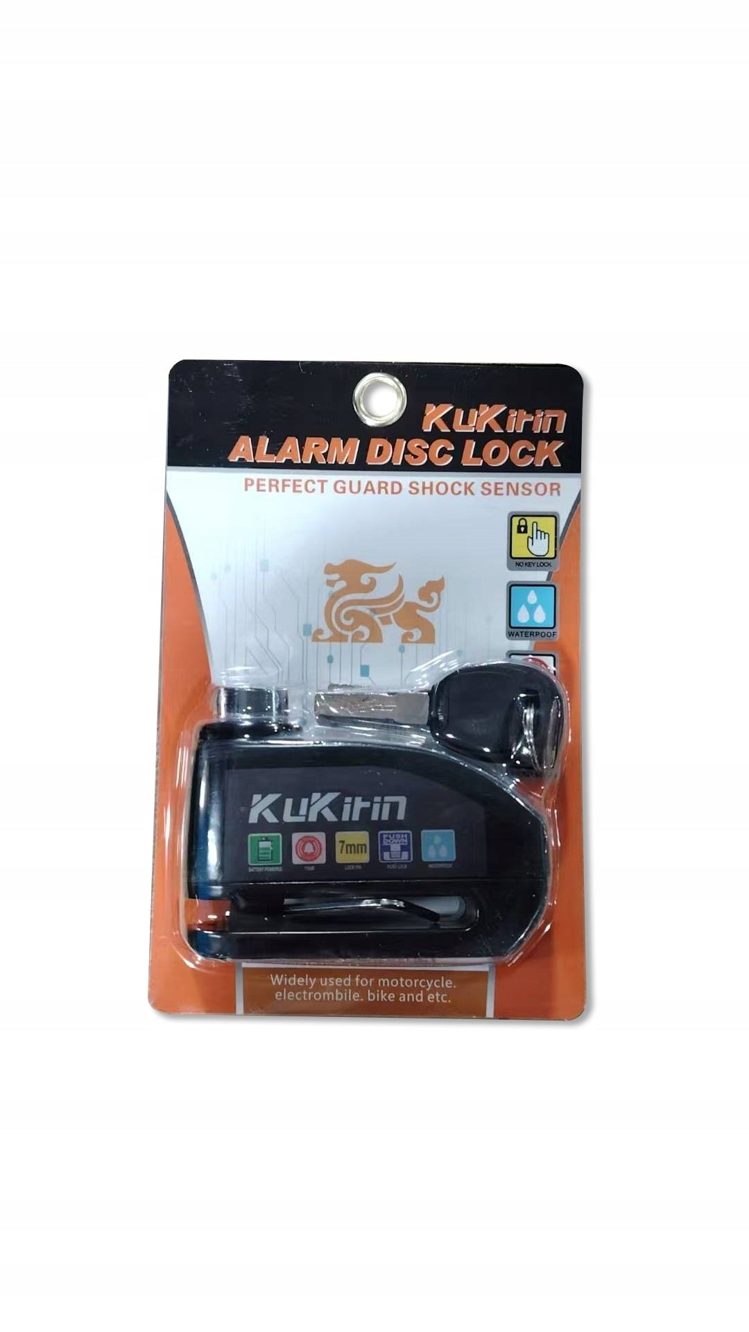 Bicycle protection alarm Kukirin disc brake lock New PL Packaging status original