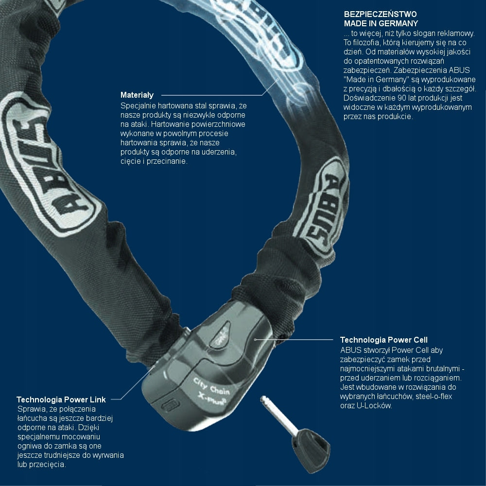 Bicycle protection chain Abus Steel-O-Chain 5805C/75 Model Steel-O-Chain