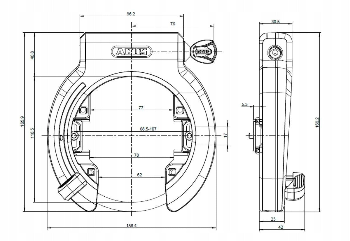 Bicycle protection wheel lock Abus 6732euwjed Brand Abus