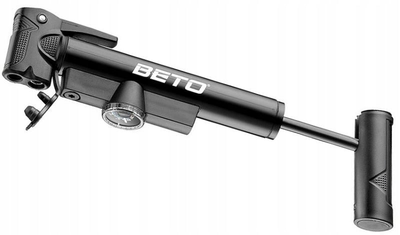 Bicycle pump Beto CLD-039PG 8 bar pressure gauge black