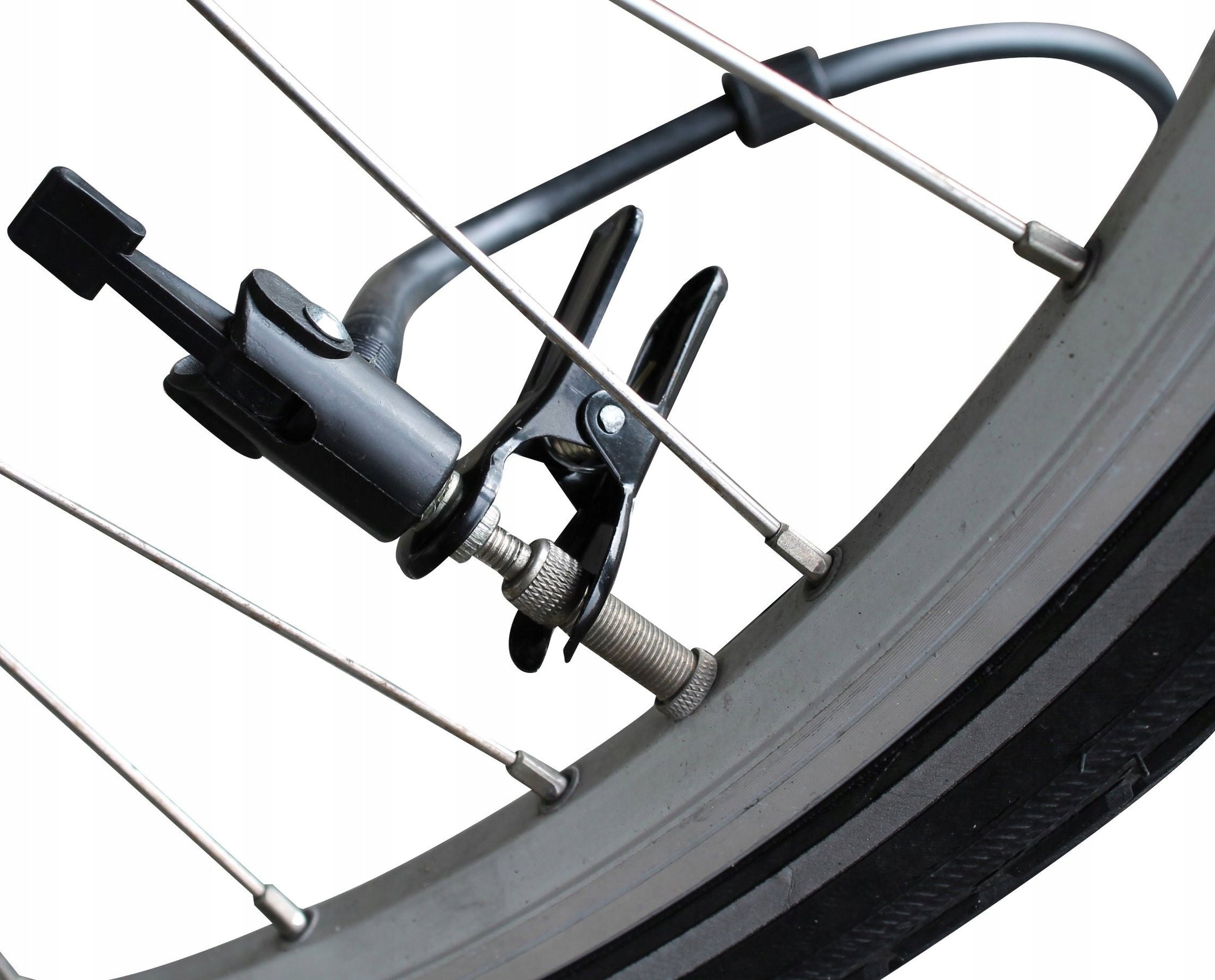 Bicycle pump with hand hose for bicycle balls multifunctional AVENTO 4in1 Dominant material aluminum