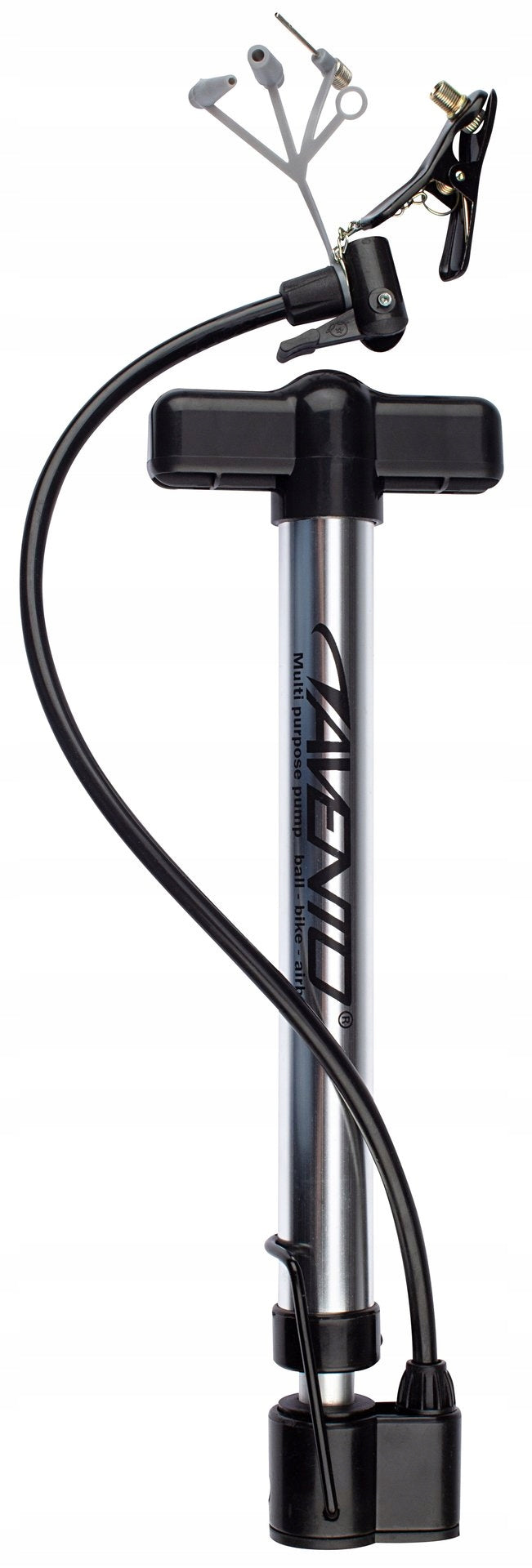 Bicycle pump with hand hose for bicycle balls multifunctional AVENTO 4in1 Packaging status original