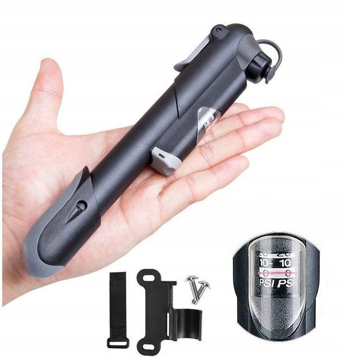 Bicycle pump with pressure gauge ROXAR Schrader Presta