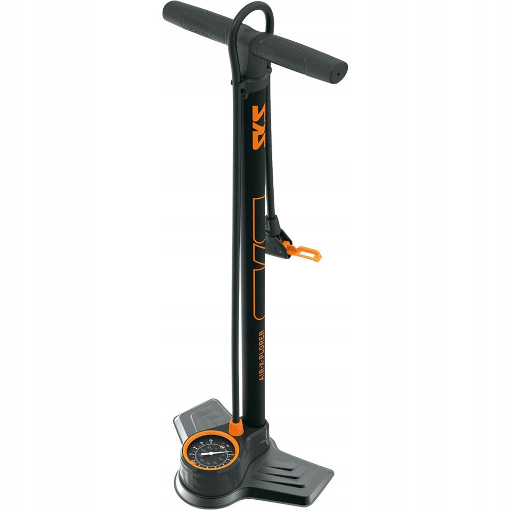 Bicycle pump with pressure gauge SKS Air-X-Plorer 10.0 floor