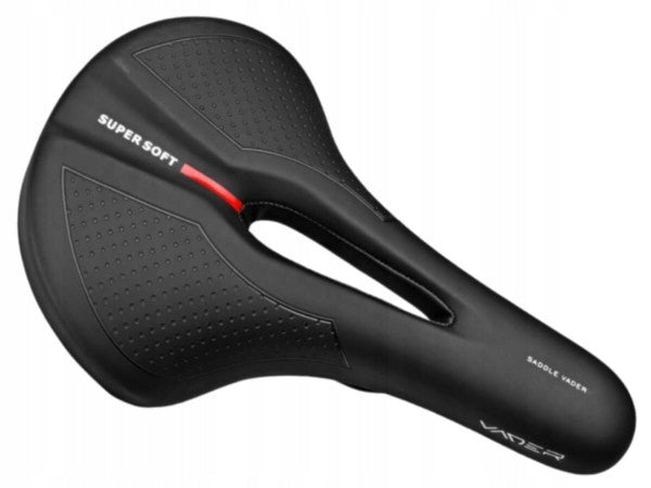 Bicycle saddle comfortable men's cross MTB Vader VD849D-01 black soft