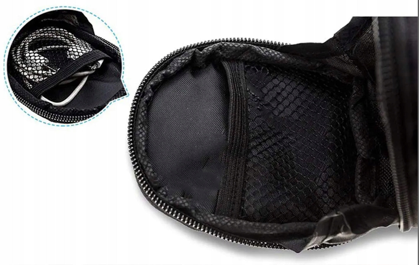Bicycle saddle pouch 1,7L – waterproof seat bag for seat post Kind rear